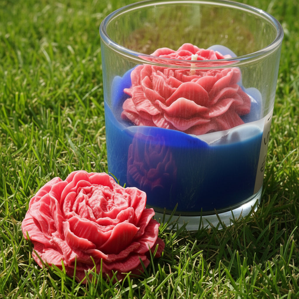 romantische handgemaakte geurkaars als kaars cadeau lente zomer